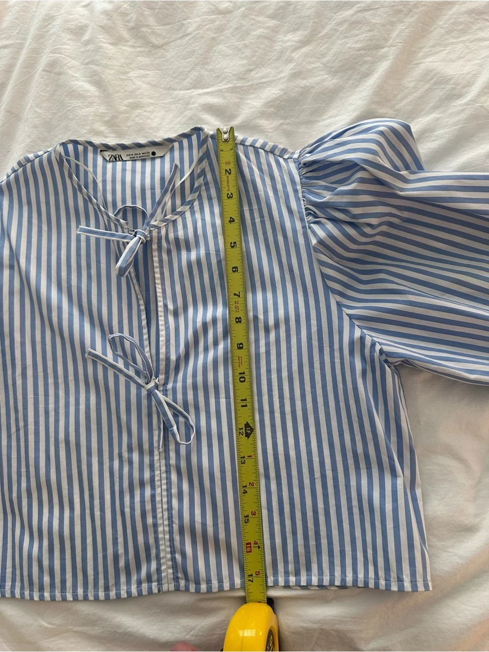 Zara Cotton Tie-Front Blouse - Picture 6 of 8